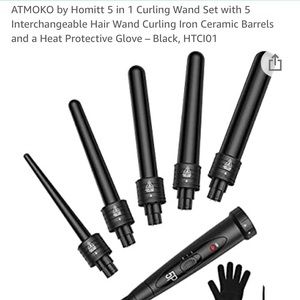 ATMOKO by Homitt 5 in 1 Curling Wand Set